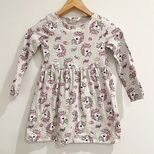 H&M Unicorn Long Sleeves Dress